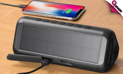 Solar Bluetooth Speaker with Powerbank!